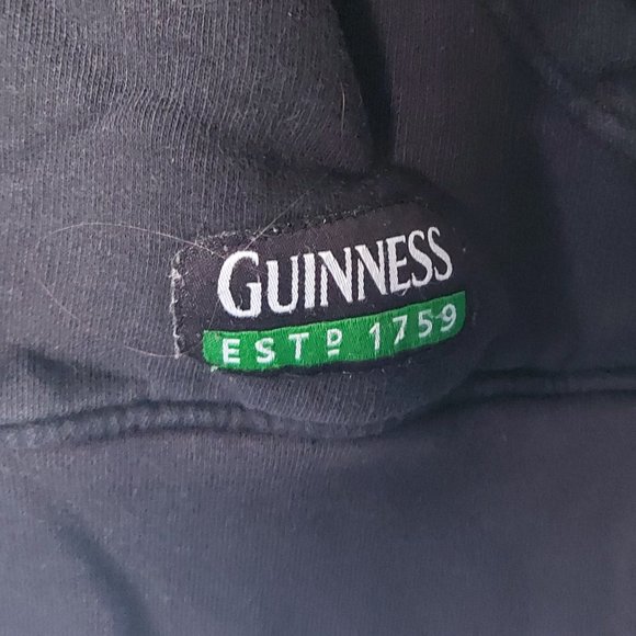 Vintage Unisex Guinness Hoodie with Flaws - Picture 4 of 13